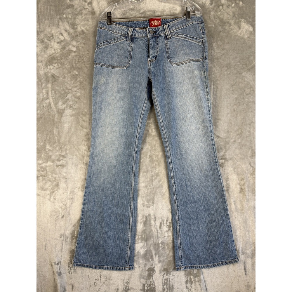 Y2K Guess Jeans Women's Size‎ 30 Light Wash Flare Bootcut Denim Pants